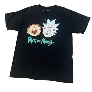 Ripple Junction Black Rick and Morty Tee